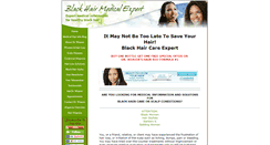 Desktop Screenshot of blackhairmedicalexpert.com