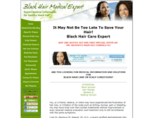 Tablet Screenshot of blackhairmedicalexpert.com